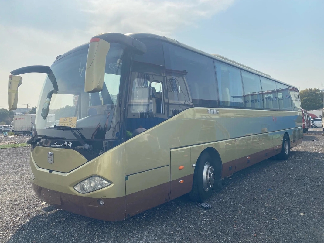 حافلة مستعملة 55 مقعدًا 330hp محرك Wechai أبواب مزدوجة نافذة مانعة للتسرب تستخدم Zhongtoong Bus LCK6120