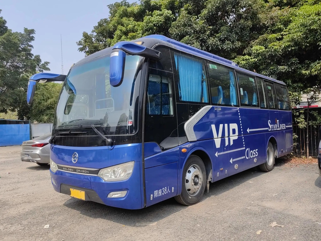 2nd Hand Bus Yuchai Engine 220hp 38 مقعدًا لإغلاق النوافذ 8.7 متر تستخدم Golden Dragon Bus XML6887