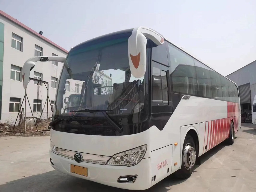 مدرب اليد الثانية 48 مقعدًا 11 مترًا محرك خلفي باب الركاب الأوسط 280hp ورقة زنبركية Uesd Yutong حافلة ZK6116