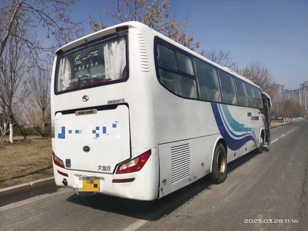 2nd Hand Bus 10.5 متر نافذة الختم باب الركاب الأوسط 47 مقعدًا مكيف هواء مستعمل Kinglong Bus XMQ6101