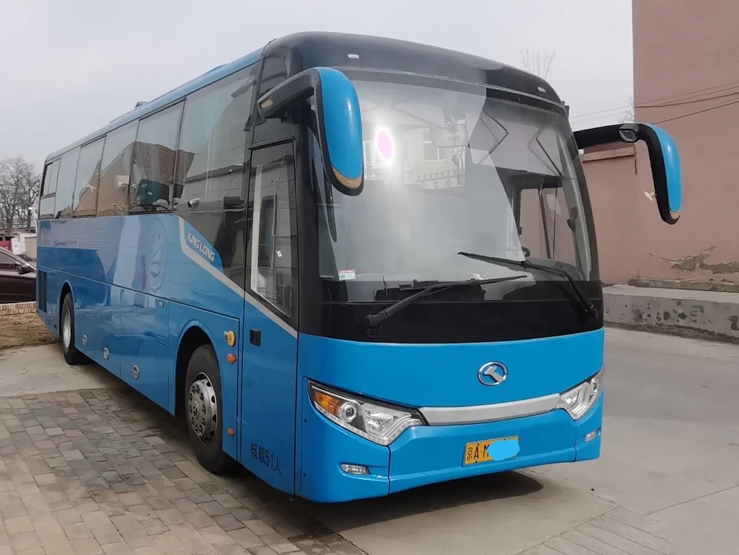 الحافلة القديمة 51 مقعدًا Yuchai Engine Leaf Spring 11 متر نافذة مانعة للتسرب تستخدم Kinglong XMQ6112