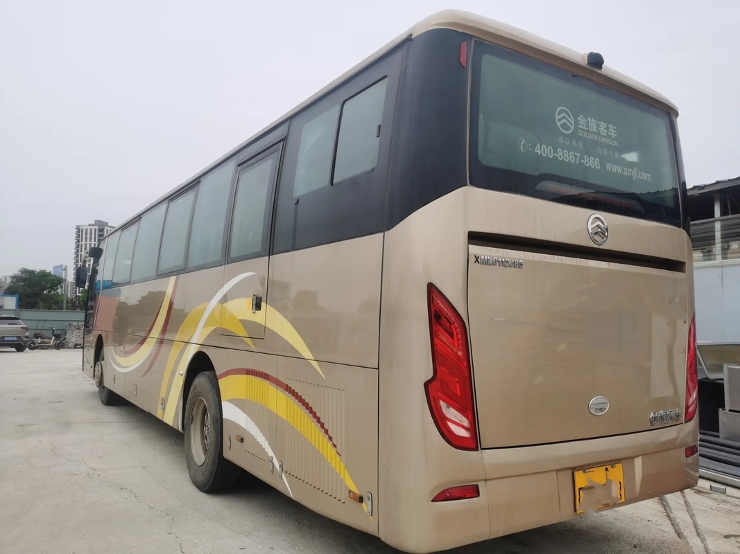 حافلة محرك الديزل 50 مقعدًا محرك Weichai 245hp تستخدم Golden Dragon XML6112 Leaf Spring باب واحد مع تكييف