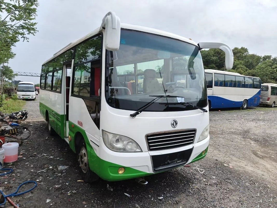 حافلة سفر مستعملة 2016 سنة 4 أسطوانات محرك Yuchai 130hp 29 مقعدًا باب واحد LHD / RHD اليد الثانية Dongfeng EQ6731