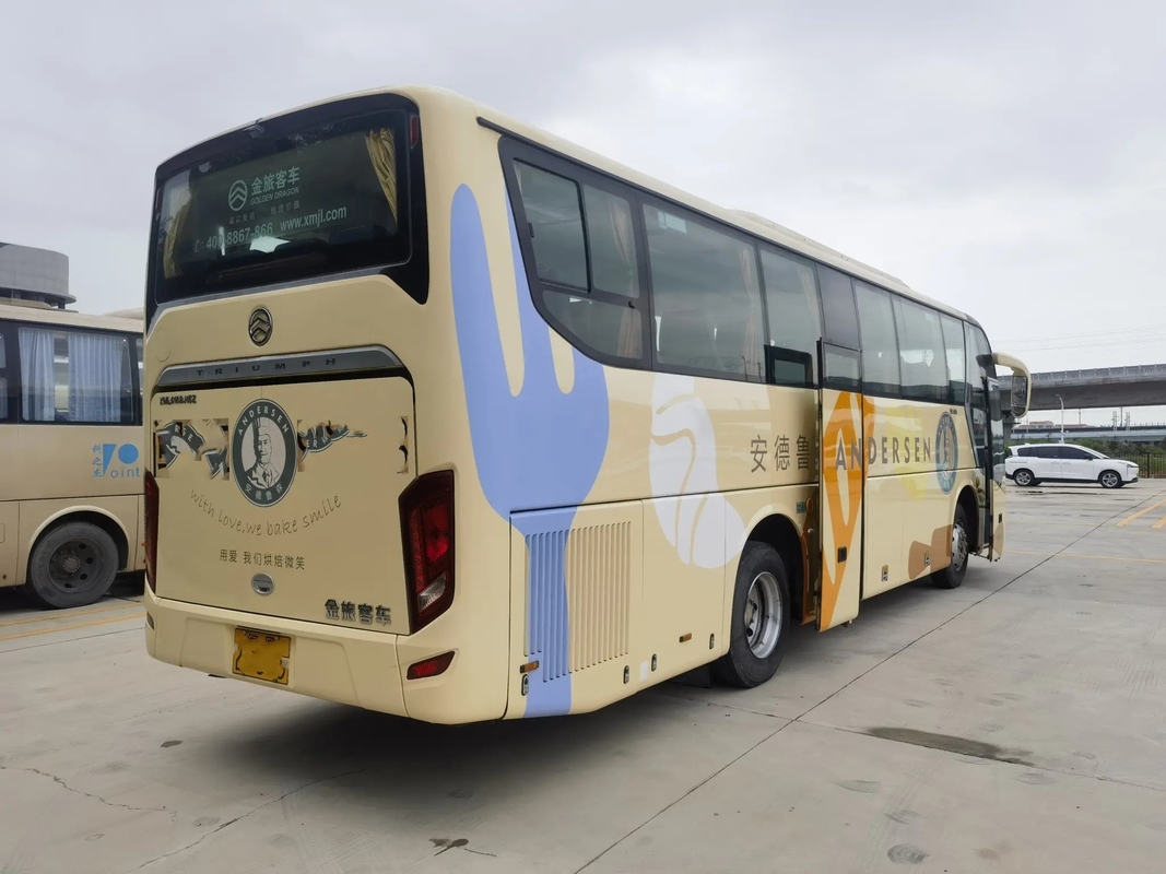 ناقل حركة يدوي فاخر مستعمل 46 مقعدًا مقصورة الأمتعة 2018 سنة A / C Golden Dragon XML6102
