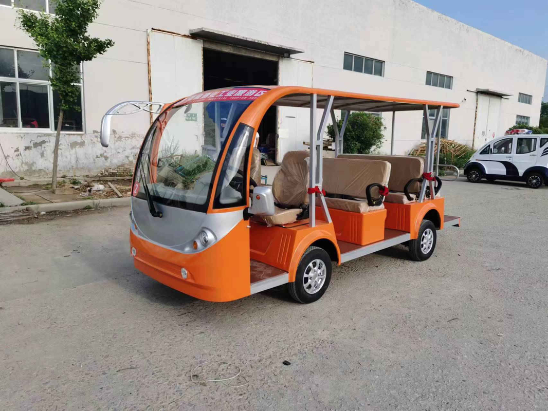 حافلة ترانزيت مستعملة 6-16 مقعدًا كهربائية حافلة لمشاهدة معالم المدينة بطارية خالية من الرصاص الحمضية صيانة 80-100 كم المسافة