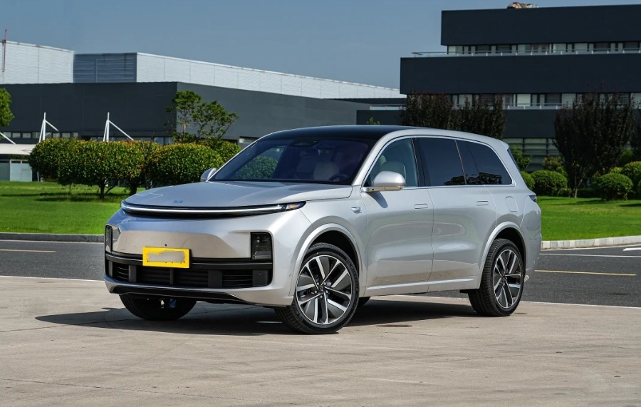 العلامة التجارية الصينية سيارة كهربائية 6 مقاعد Li L9 نموذج كبير SUV محرك توربيني