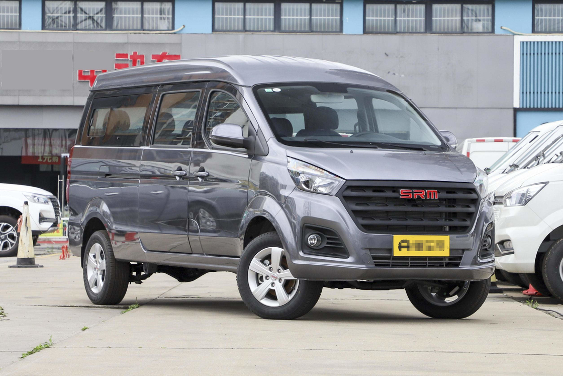 شاحنات صغيرة مستعملة ذات 9 مقاعد من العلامة التجارية الصينية Jinbei Hiace محرك البنزين مع مكيف