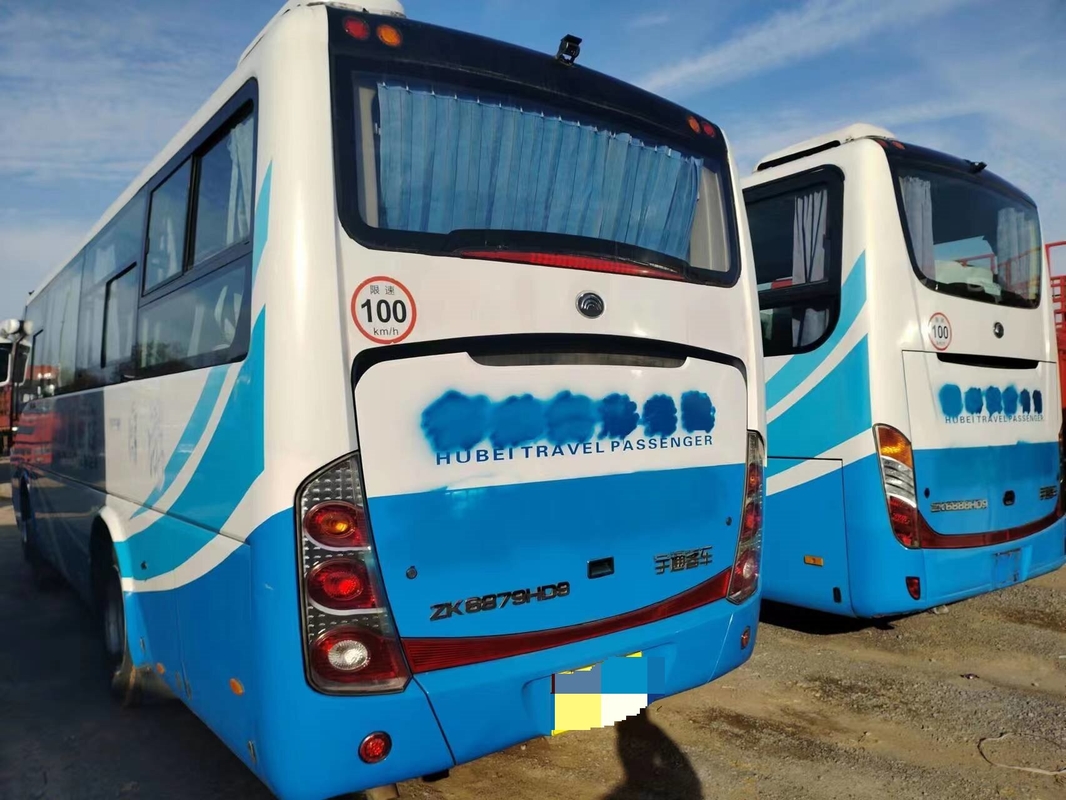 يونغتونغ 39 مقعداً حافلة المكوك ZK6879 ورقة الربيع باب واحد جيد مكيف