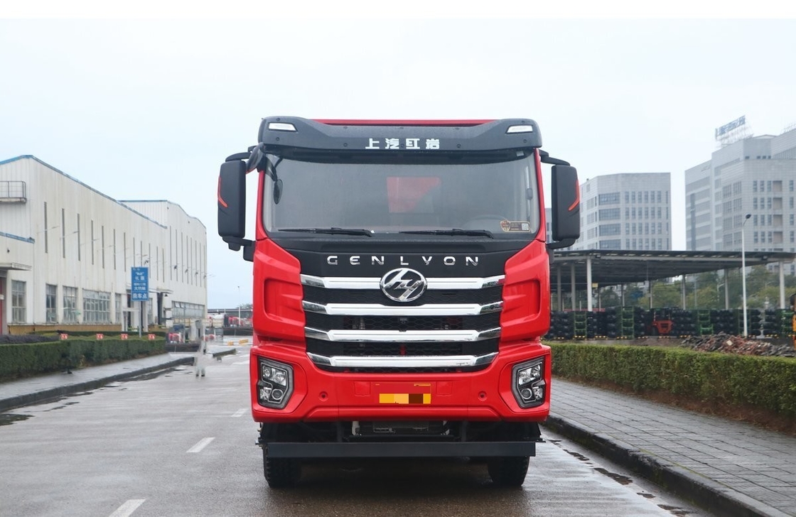 هونغ يان 560 حصان C6 تحميل 20 طن 12 إطارات مستعملة شاحنة ترميبر 8 × 4 LHD / RHD