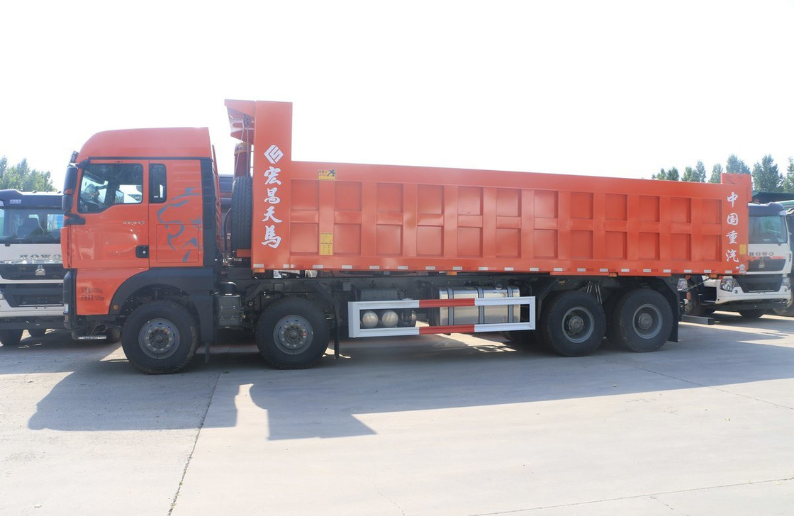 شاحنات سينوتروك المستخدمة 8 × 4 سيتراك G7H الثقيلة 12.5L التشغيل سرير واحد