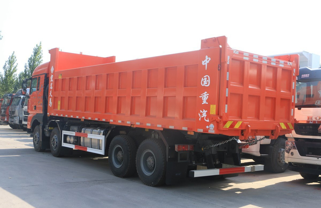 شاحنات سينوتروك المستخدمة 8 × 4 سيتراك G7H الثقيلة 12.5L التشغيل سرير واحد
