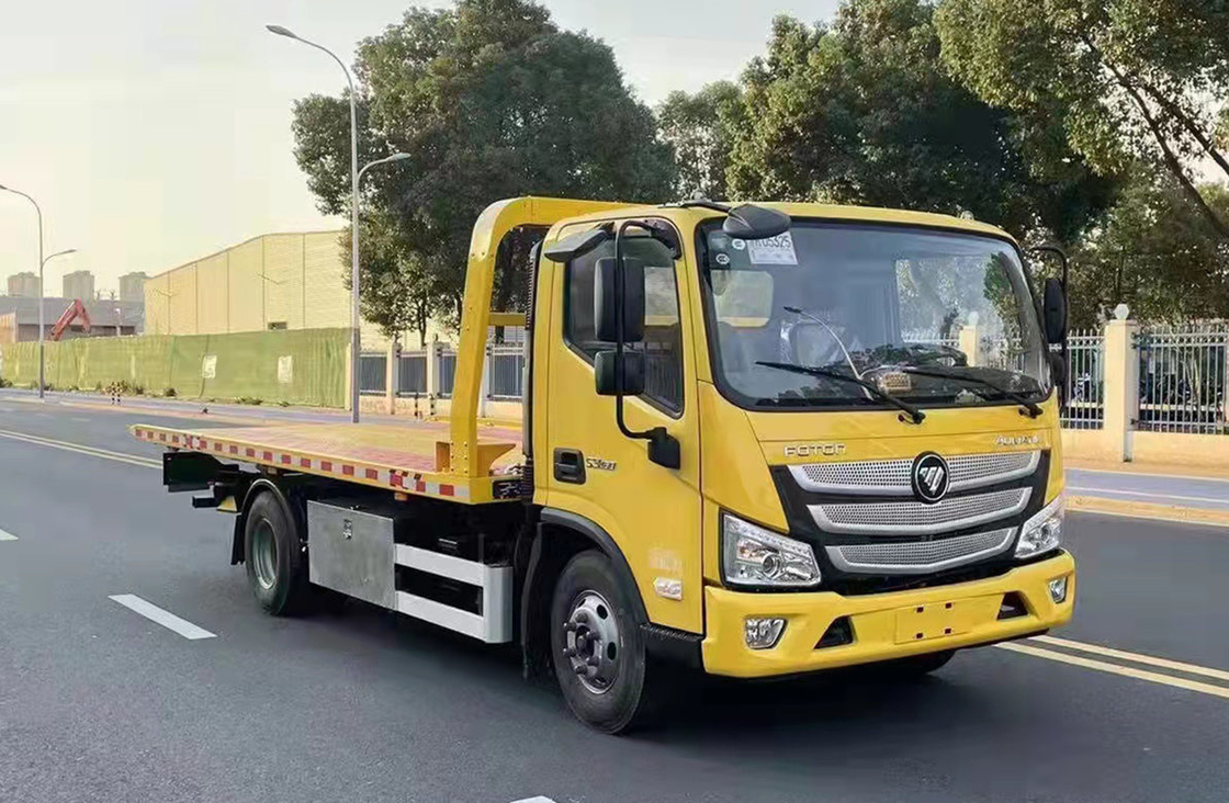 شاحنة محطمة جديدة فوتون 4 * 2 شاحنة سحب 3800mm قاعدة عجلات 3 طن القدرة على تحميل