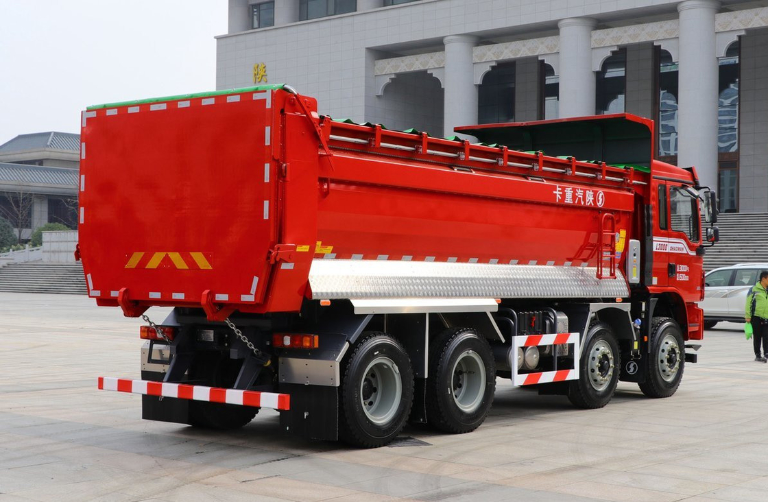 50 طن شاحنات القمامة للبيع 8 × 4 شاكمان L3000 سريعة 10 سرعات ناقل التحويل اليدوي 300 حصان