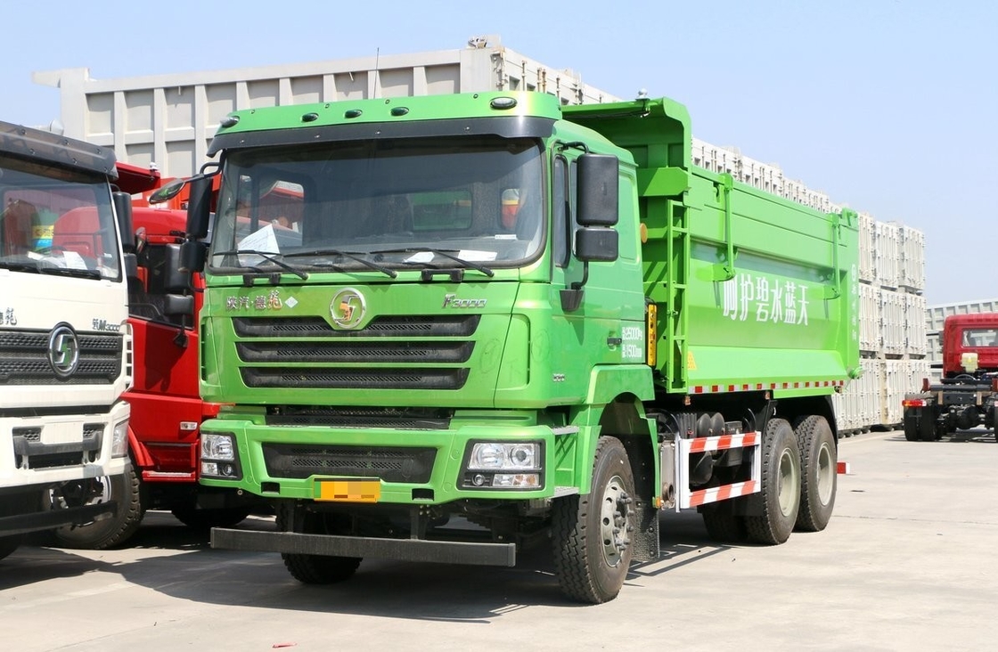 6*4 شاحنة قمامة 30 طن الوقود الطاقة الجديدة الغاز الطبيعي المسال شاكمان F3000 واحد النوم 10 عجلات 380 حصان