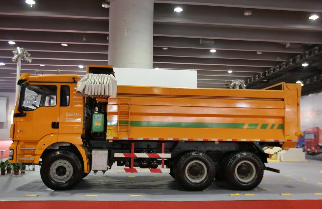 الصين شاحنة قمامة للبيع U-نوع صندوق شاكمان تيبر ويتشاي 290hp محرك واحد ونصف الكابينة