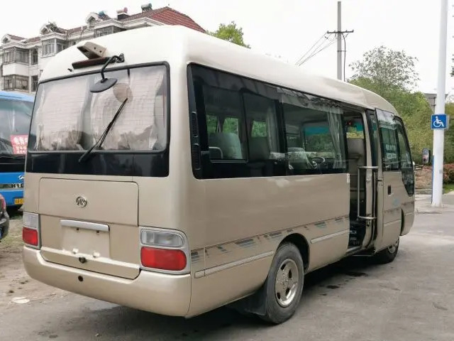 HFF6600 Ankai محرك الديزل المقعد الأمامي القيادة اليسرى حافلة ذات باب واحد متوسطة الحجم