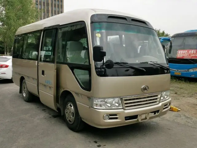 HFF6600 Ankai محرك الديزل المقعد الأمامي القيادة اليسرى حافلة ذات باب واحد متوسطة الحجم