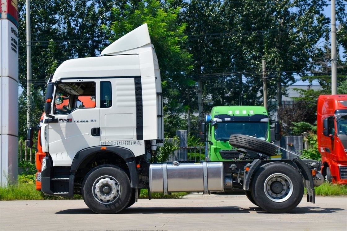 HOWO جرار شاحنة الوطنية VI معيار الانبعاثات محور واحد 350HP الديزل مع عاكس
