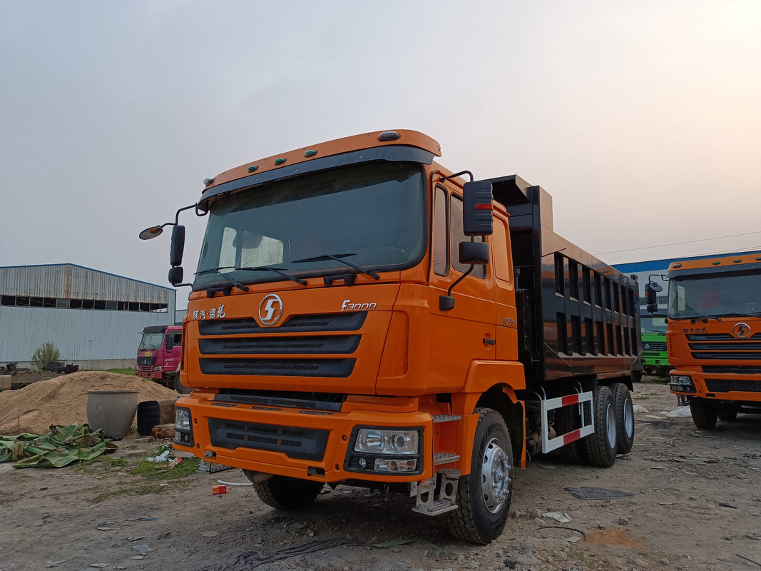 شاكمان F3000 شاحنة قمامة 6 * 4 تستخدم مع تجديد ويتشاي 380 حصانات الديزل سقف مسطح كابينة