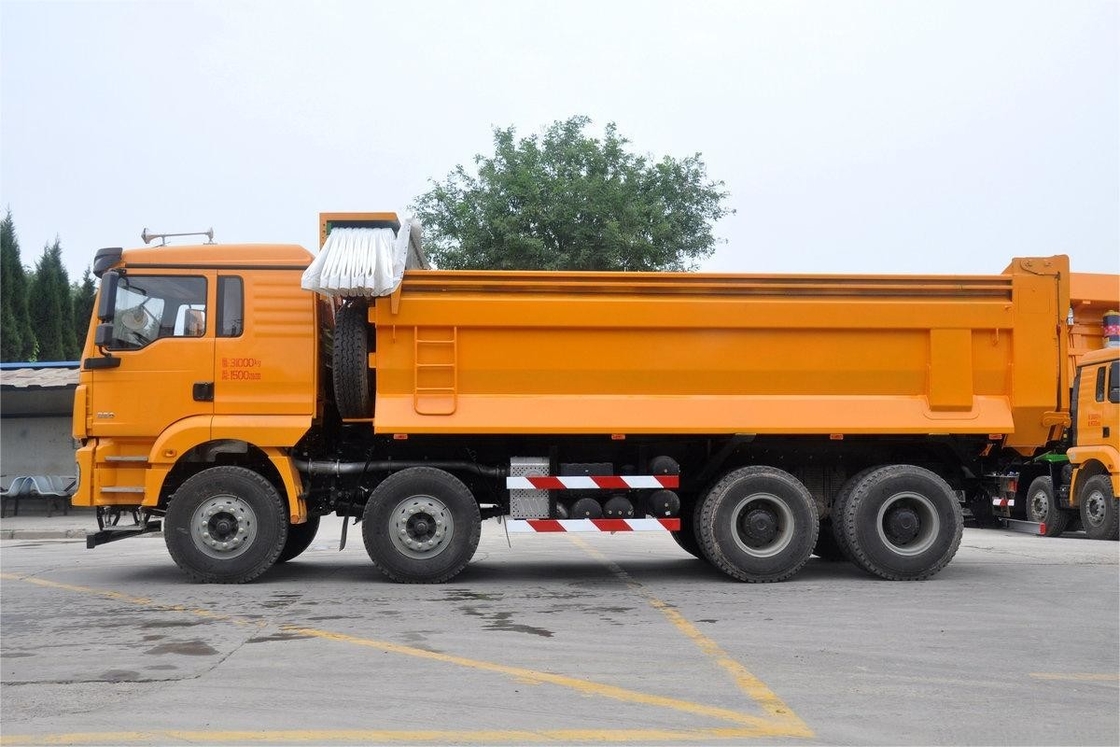 M3000 نموذج 8x4 350HP 16.1T 9.8m شاكمان شاحنة ثقيلة قابلة للطي عباءة شحن