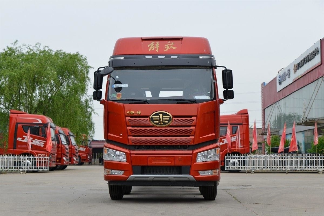 FAW جيفانغ شاحنة ثقيلة عالية أعلى 10 سرعات الديزل 8X4 320HP 9.5m القضبان حمل شاحنة هيكل