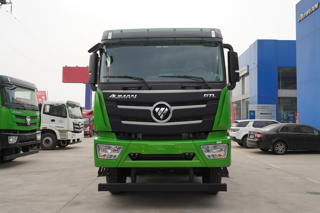 فوتون أومن جي تي إل شاحنة فولاذية 490HP 8X4 AMT 12 سرعة أوتوماتيكية 6.8m خلفية فولاذية 360 درجة التصوير