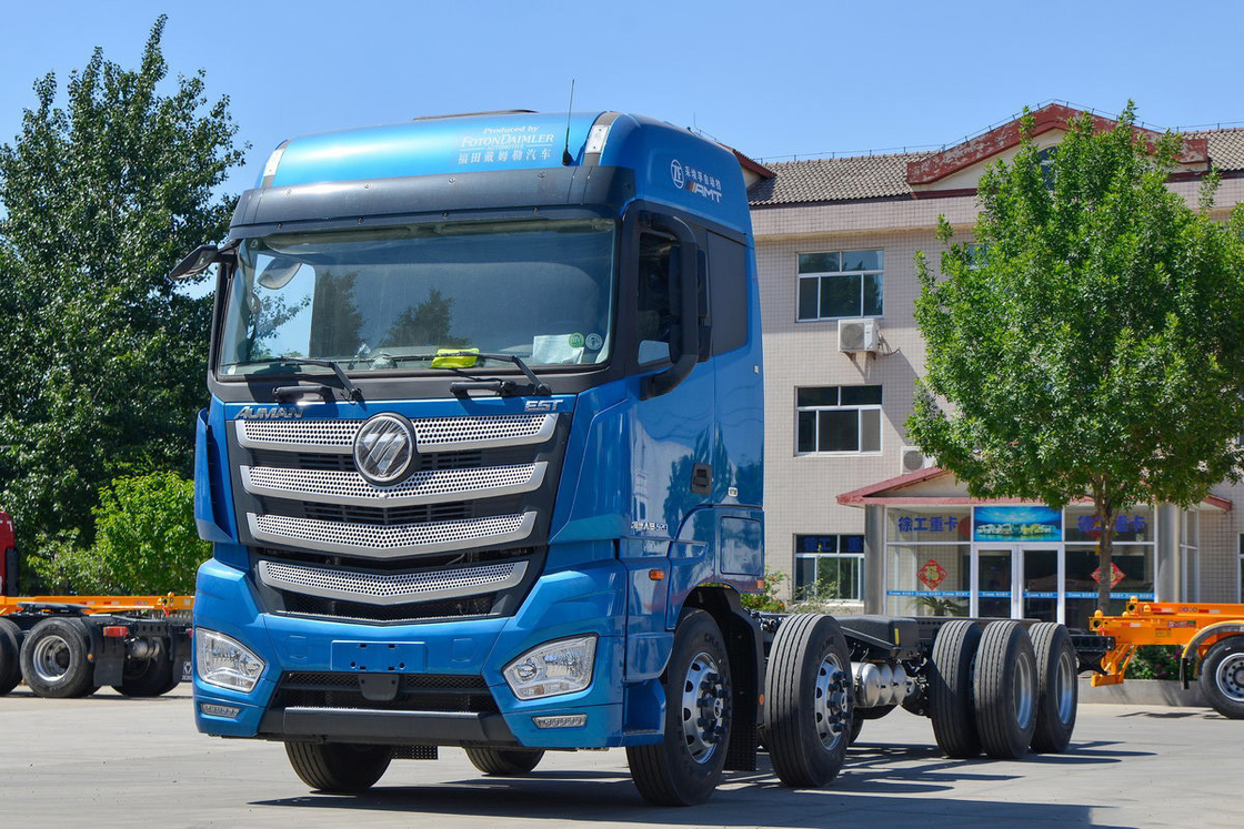 شاحنة فوتون أومن مقعد نصف صف 520HP 8X4 9.53m AMT شاسية شاحنة ناقل حركة آلي