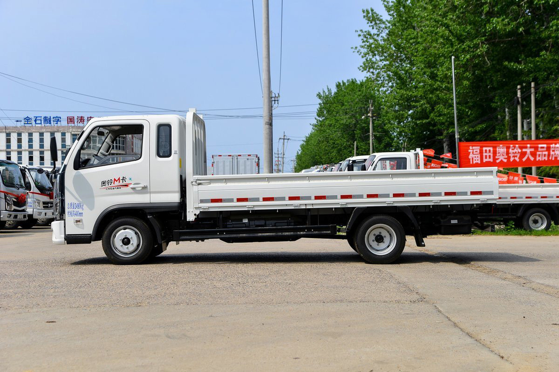 شاحنة فوتون أومان خفيفة 2.0L 127HP CNG 3.94m يورو 6 5 معدات مقاعد صف واحد صندوق شحن الباب الخلفي