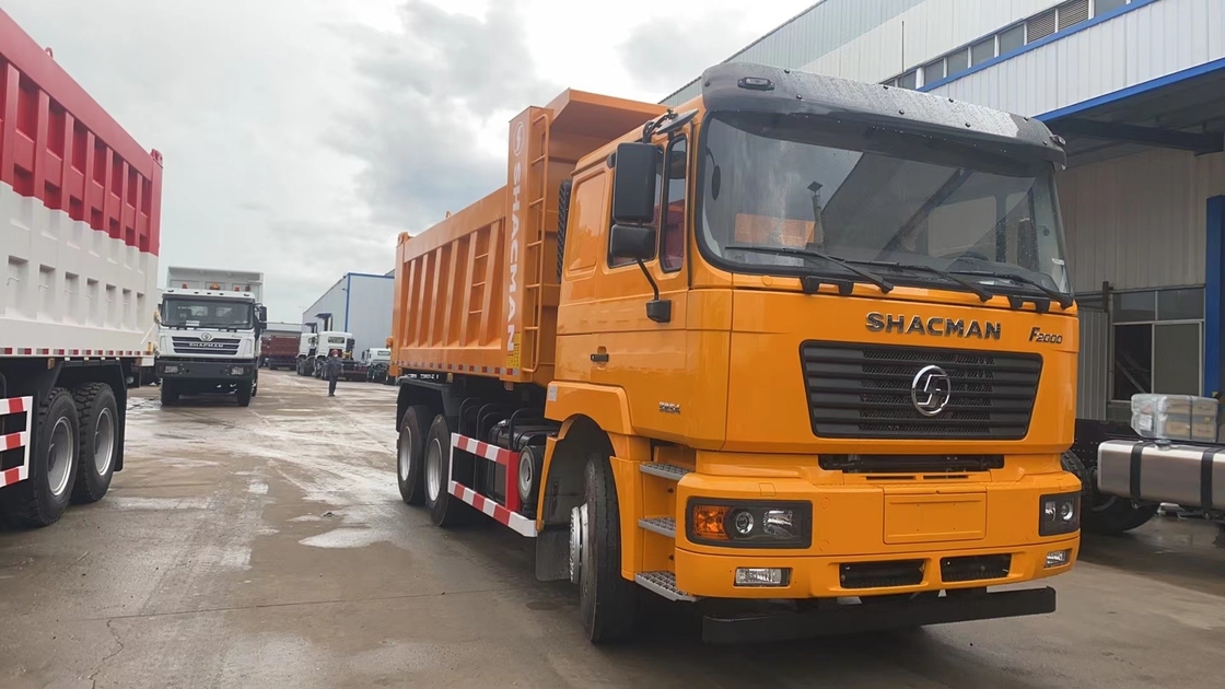 شاحنات القمامة 6 * 4 شاكمان F2000 الشاحنات الصينية الدلو الكبير 290hp محرك الديزل القيادة اليسرى