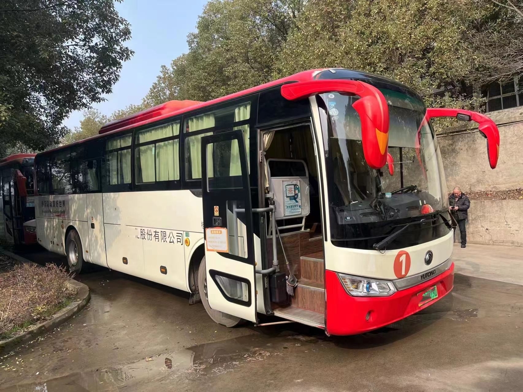 حافلة مستعملة للبيع Yutong ZK6115 حافلة كهربائية نقية 48 مقعد 2017 سنة نافذة تنزلية