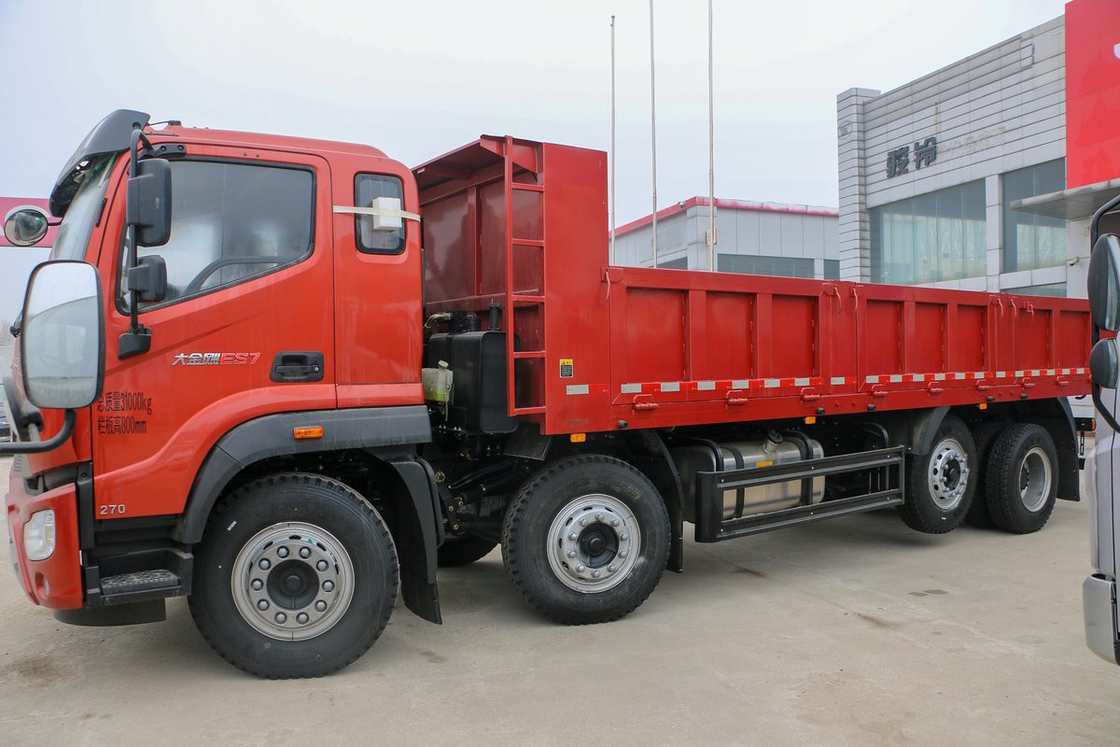 Ruiwo BJ3314 دونكي كونج ES7 يوتشاي محرك 270 حصان 8X2 10 سرعات حقيبة هوائية مقعد امتصاص الصدمات 7.2m فوتون شاحنة هدر