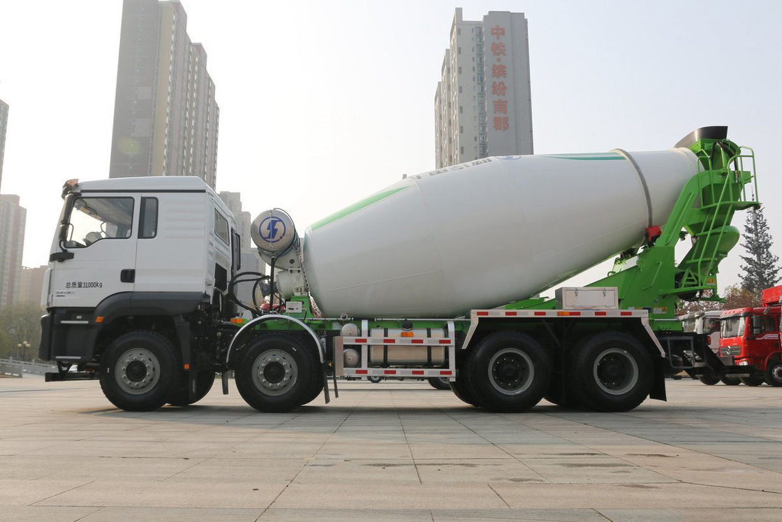 ديلونغ سيارة شاحنة ثقيلة ديلونغ M3000s 350HP 8X4 7.89m3 شاحنة خلاط الخرسانة شانشي
