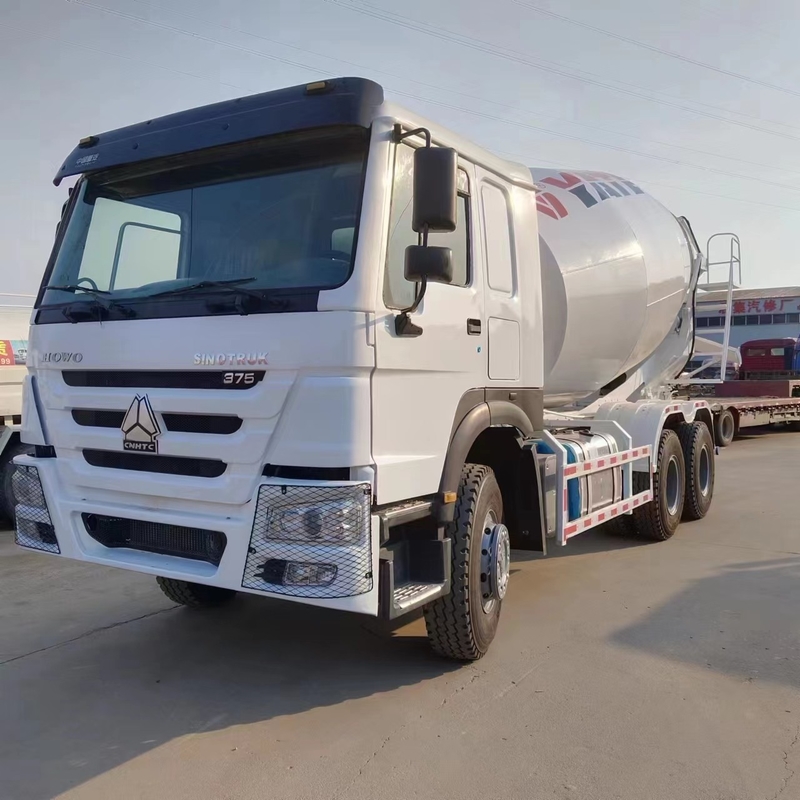 شاحنة خلاط الخرسانة 10m3 تستخدم مع تجديد Howo خلاط الخرسانة 10 عجلات 371/380hp