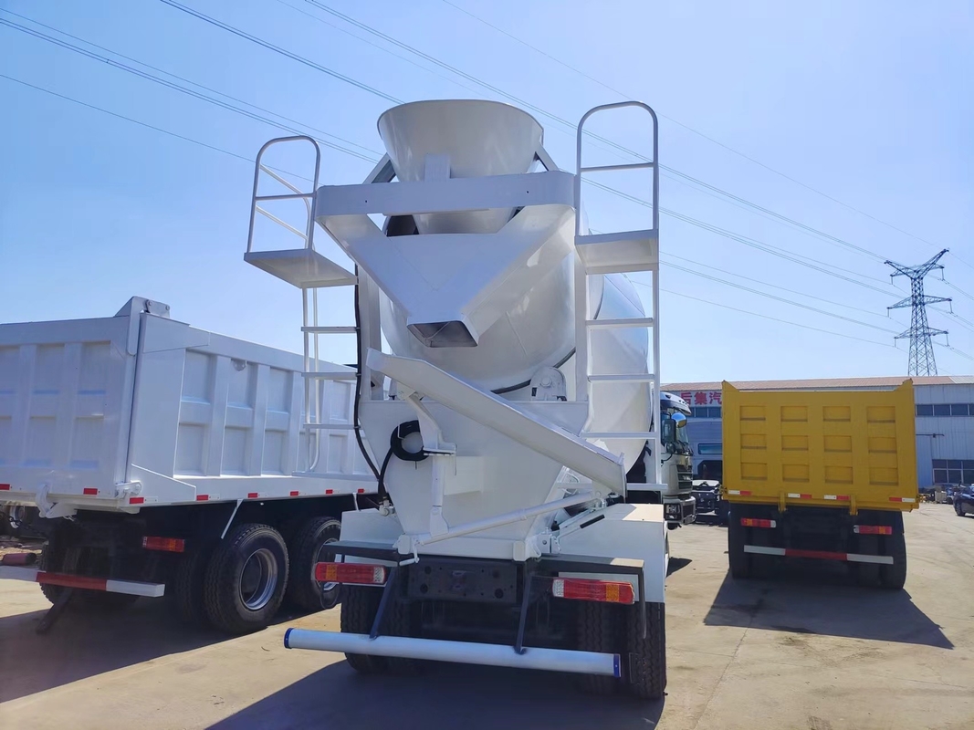 شاحنة خلاط الخرسانة 10m3 تستخدم مع تجديد Howo خلاط الخرسانة 10 عجلات 371/380hp