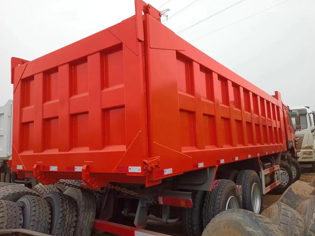 40 طن شاحنة قمامة للبيع Howo 400hp شاحنة تيبر 27 مكعب