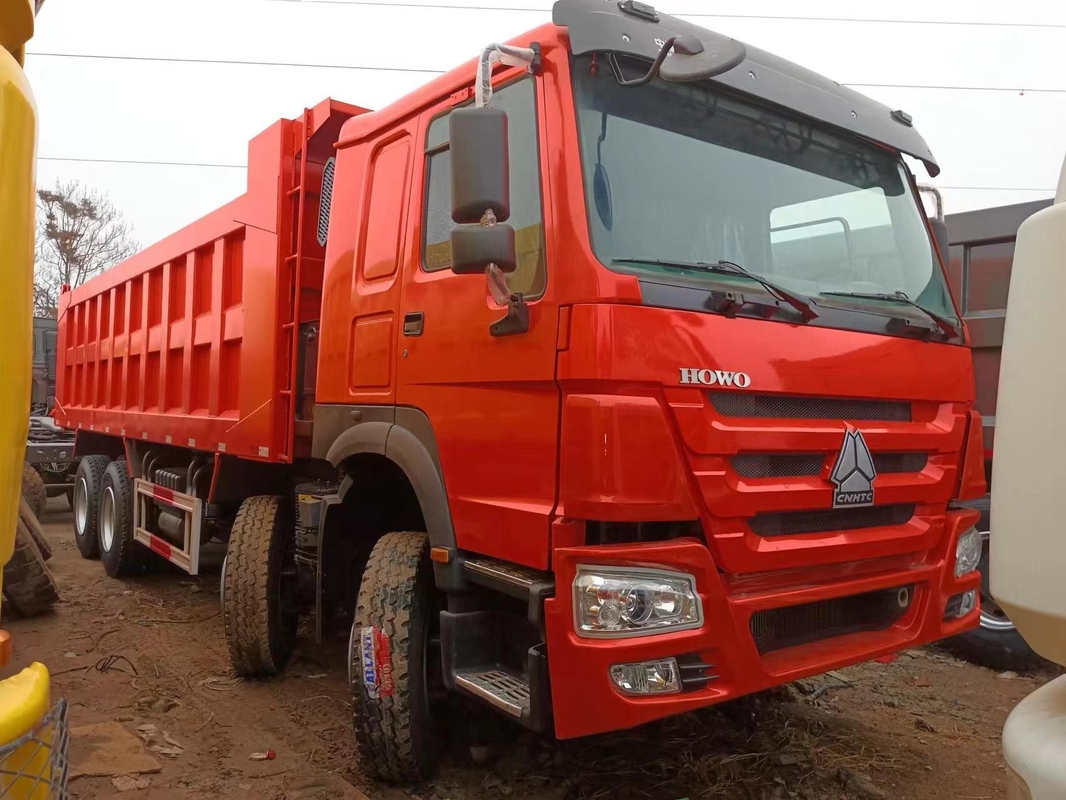 40 طن شاحنة قمامة للبيع Howo 400hp شاحنة تيبر 27 مكعب
