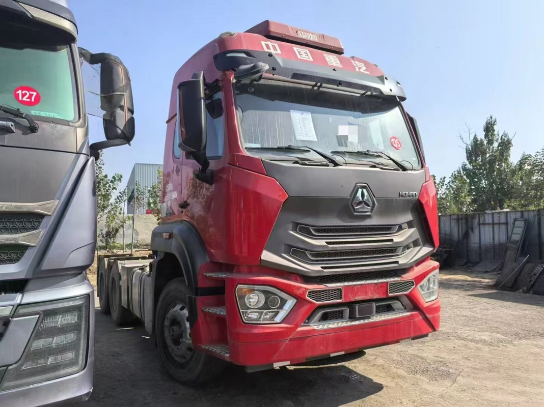 شاحنات جرار مستعملة رأس 10 إطارات سينوتروك هوهان N7G 2021 سنة مقطورة شاحنة رجل محرك 480 حصان