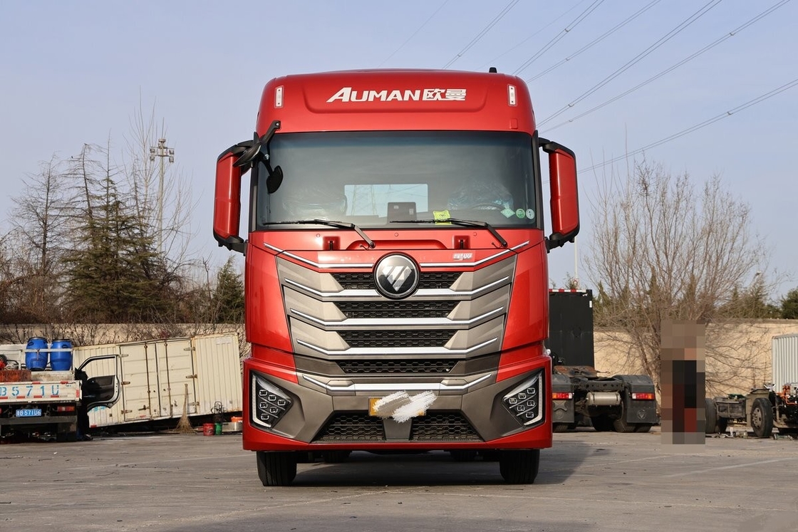 Foton Auman 6X4 المستخدمة رأس شاحنة الجرار GTL6 10 إطارات للنقل لمسافات طويلة محرك LNG 530 حصان