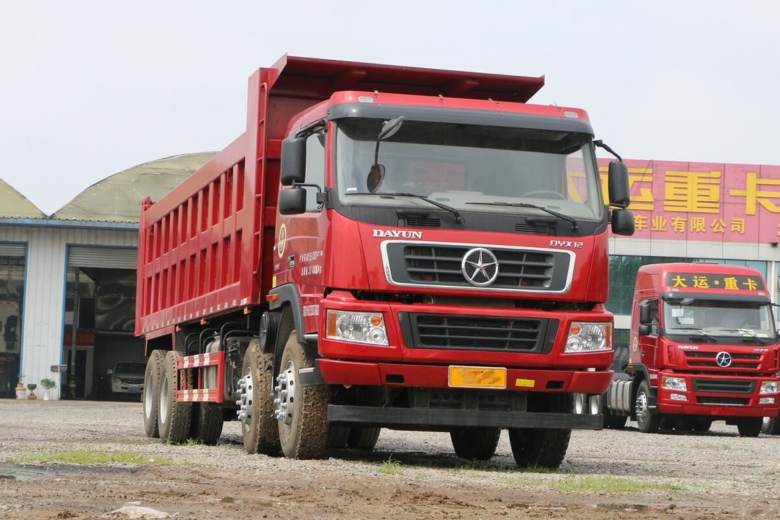 شاحنات النقل المستخدمة للبيع دايون N8C 375hp 8*4 وضع القيادة شراء شاحنة نفايات مستعملة أفضل سعر إلى أفريقيا