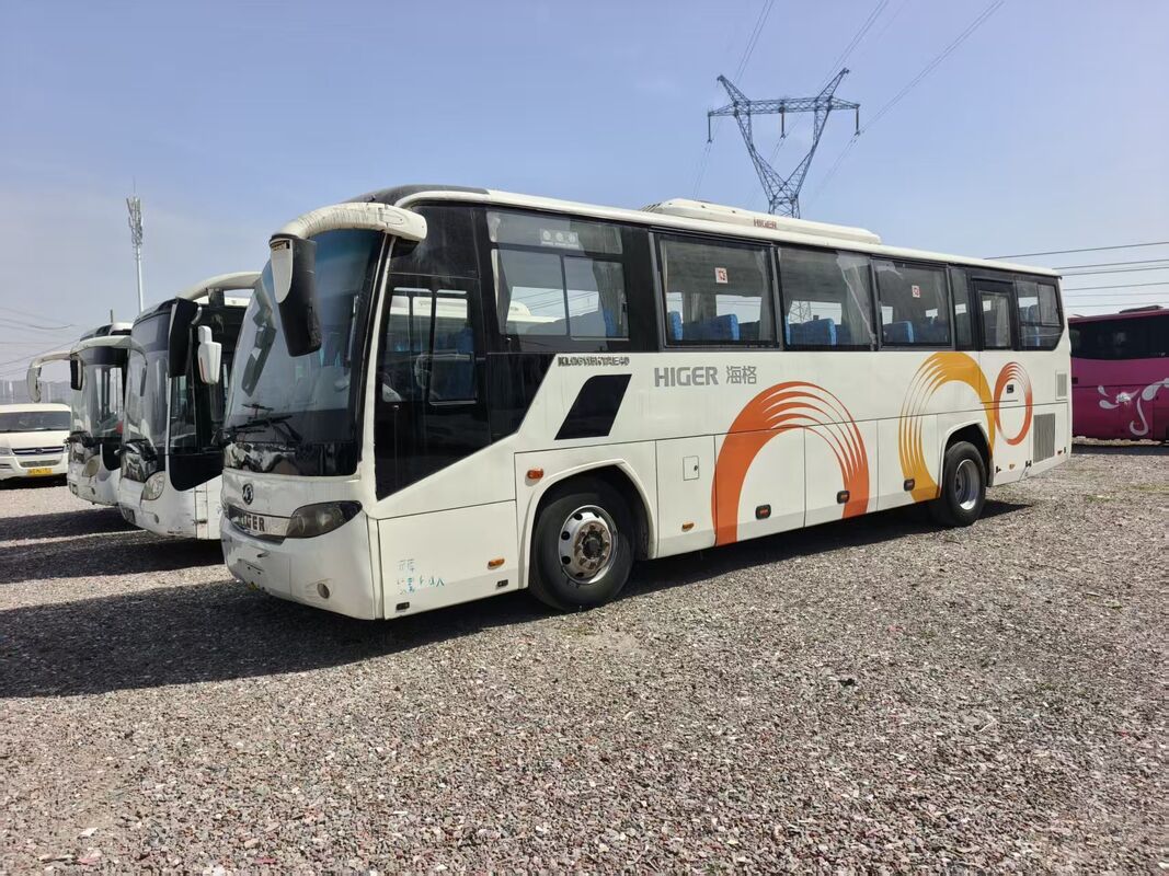 Used Coach Buses Higer KLQ6115 Yuchai Euro 4  Leaf Spring 64 Seats  Lux Transport With Air Condition For Shuttle or Long Distance
