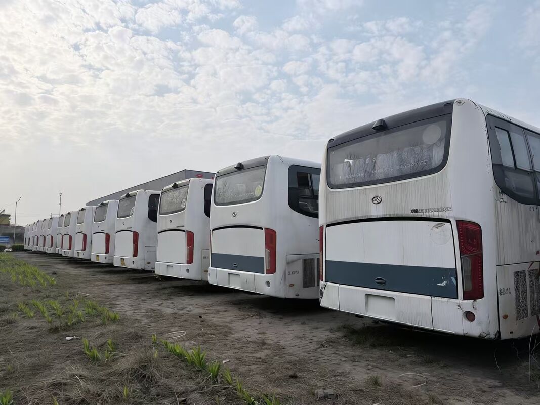 Used Coach Buses King-long XMQ6120 Yuchai Euro 5  Leaf Spring 66 Seats  Lux Transport With Air Condition For Shuttle or Long Distance