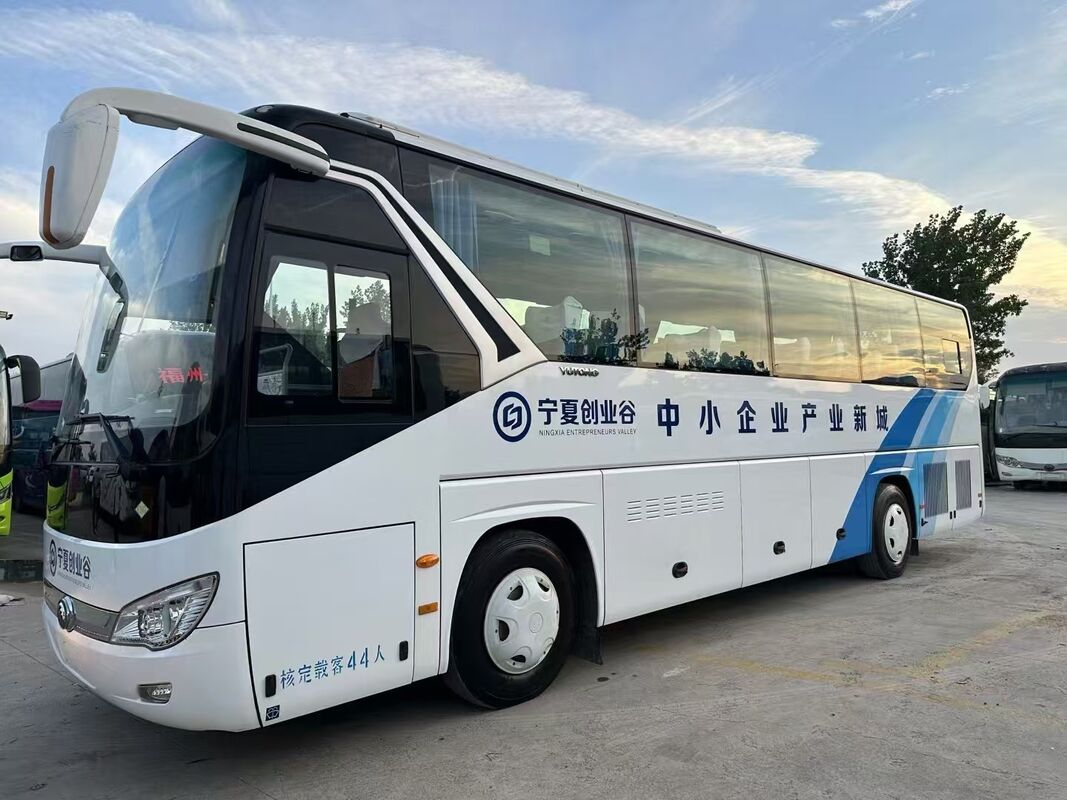 Used Coach Buses Yu-tong ZK6107 Weichai Euro 5  Leaf Spring 44 Seats 2021 Year Lux Transport With Air Condition For Shuttle or Long Distance