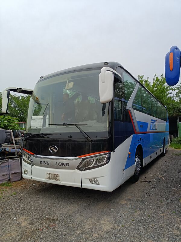 Used Coach Buses King-long XMQ6129 Yuichai Euro5   Leaf Spring 54 Seats 2021 Year Lux Transport With Air Condition For Shuttle or Long Distance
