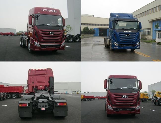 6 * 4 وضع محرك تستخدم شاحنة جرار 440hp مع معيار الانبعاثات اليورو الخامس