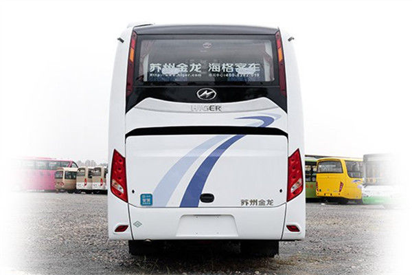 حافلة صغيرة مستعملة من قبل Higer 35 Seat، مستعملة مدحلة ديزل 100 كم / ساعة Speed ​​Wheel 4250mm