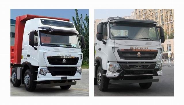 380HP HOWO A7 مستعملة شاحنة قلابة أمامية نوع الرفع سعة خزان الوقود سعة 300 لتر