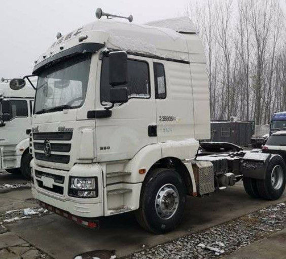 White Shacman العلامة التجارية تستخدم جرار المقطورات 350hp Euro V Manual Diesel 2017 Year