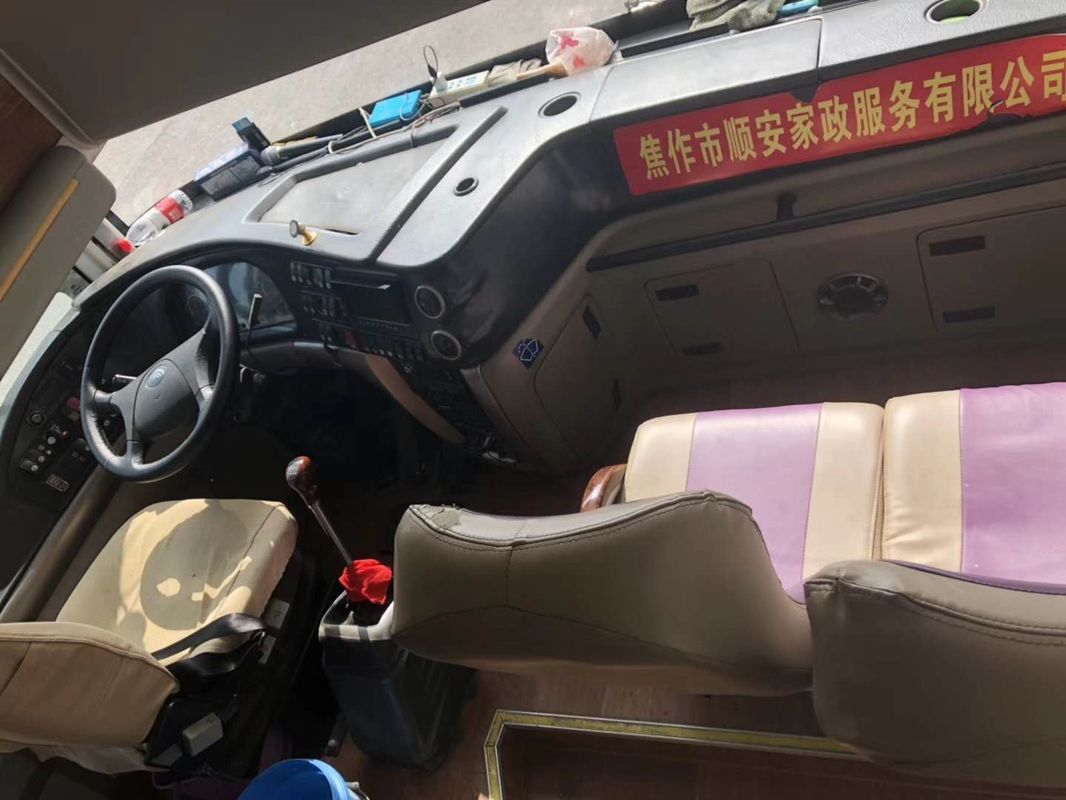 2012 سنة Yutong Used Coach Bus 61 سيات / هاي رووف جرين مستعملة حافلة تجارية