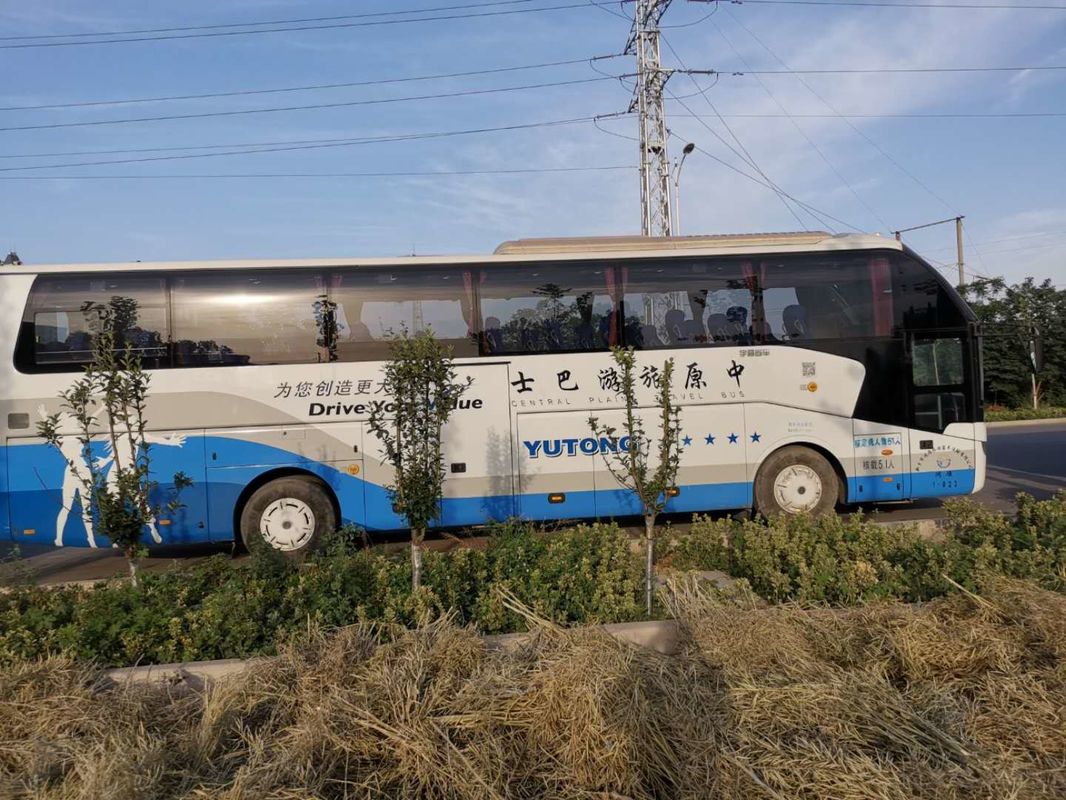 6122HQ9A 51 مقعد Yutong مستعمل محرك ديزل كوستر حافلة اليسار اليد مع A / C