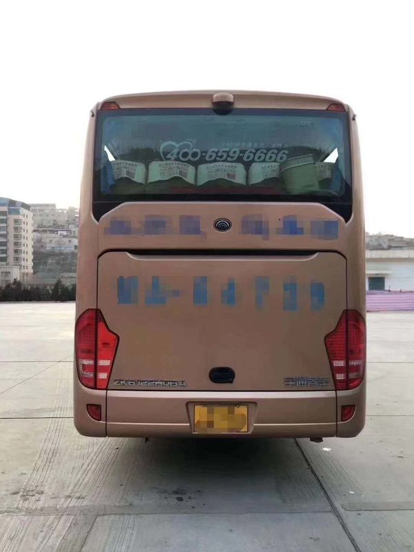 ZK6122 49/55 مقاعد Yutong Used Coaster Bus ديزل اليسار اليد سائق الباب الوجه رحلة 2013 - 2016 سنة